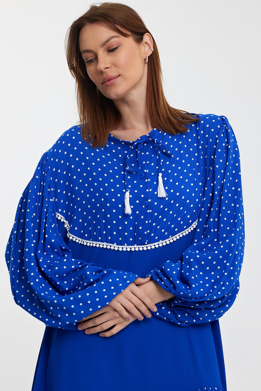 (4P. PACK) Polka Breeze Maxi Dress