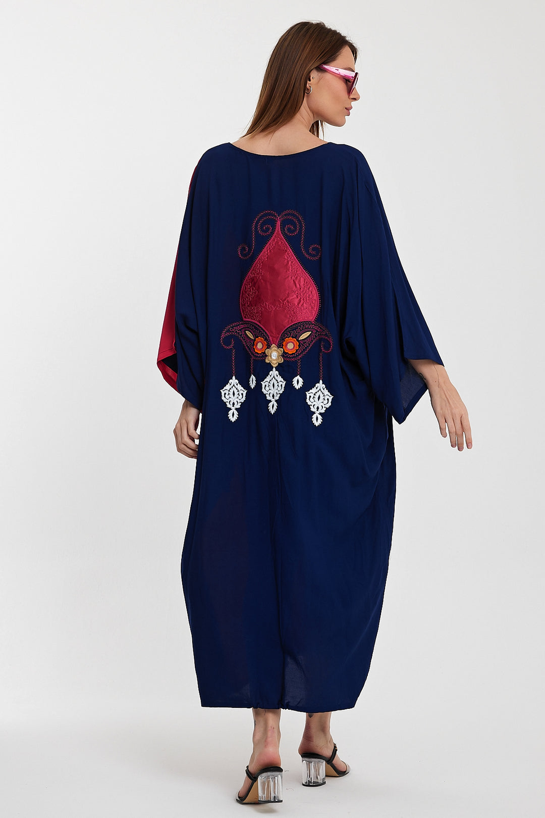 (4P.PACK) Color Block Harmony Kaftan Dress