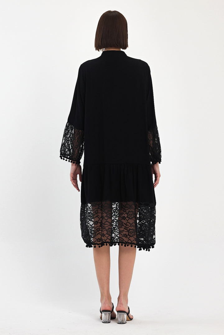 (4P.PACK) Luna Lace Tiered Midi Dress