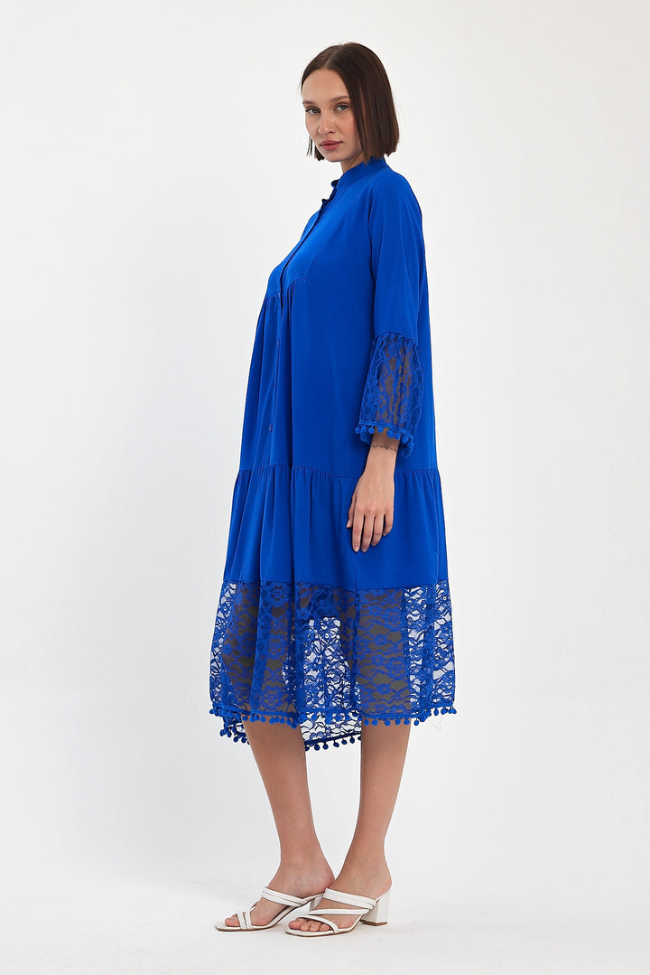 (4P.PACK) Luna Lace Tiered Midi Dress