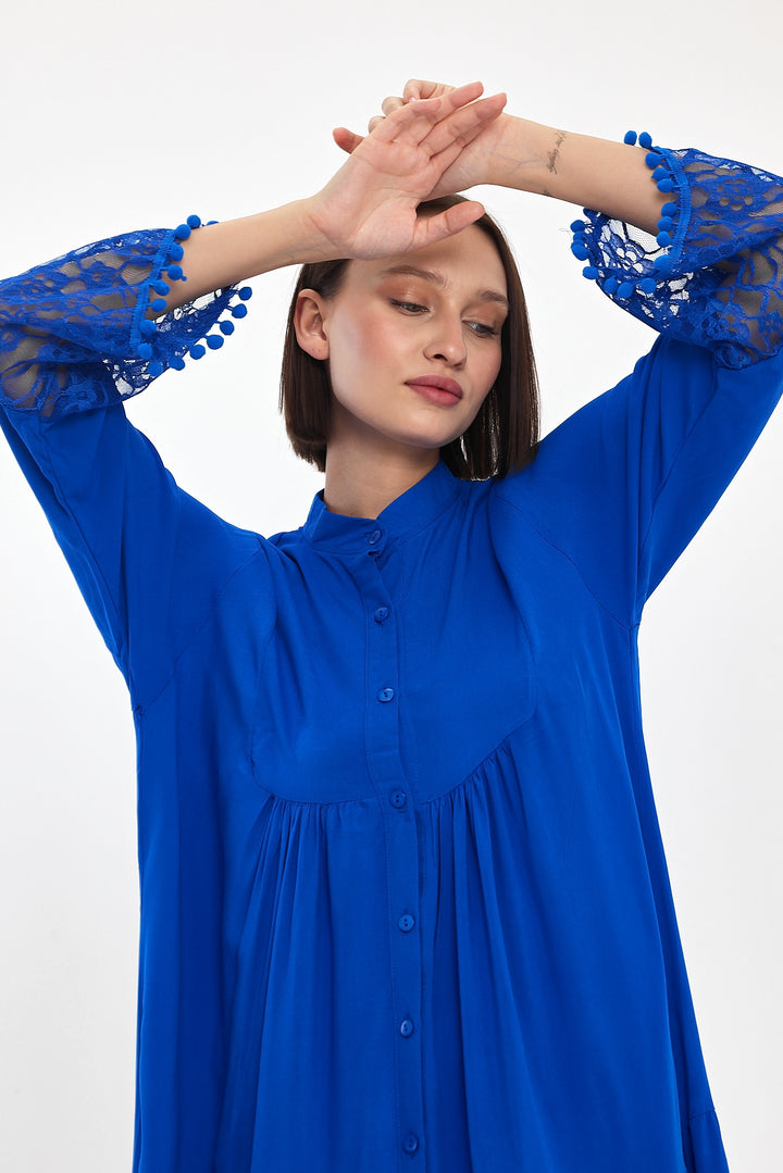 (4P.PACK) Luna Lace Tiered Midi Dress