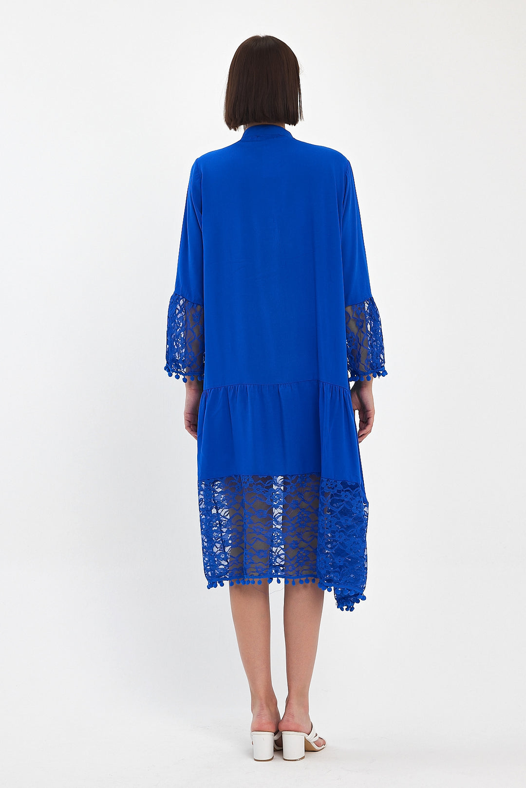 (4P.PACK) Luna Lace Tiered Midi Dress