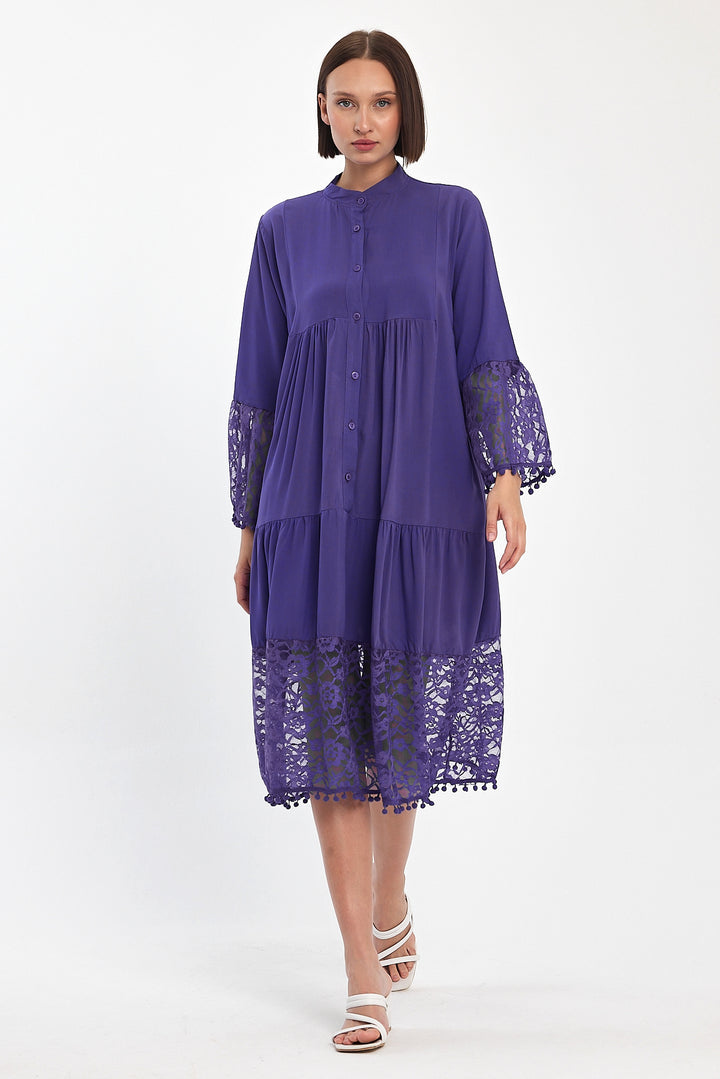 4P.PACK) Luna Lace Tiered Midi Dress