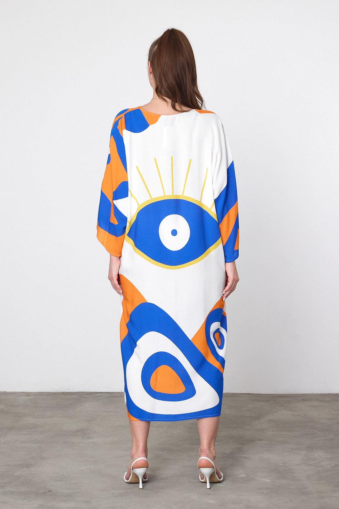 (4P. PACK) Sunset Mirage Kaftan Dress