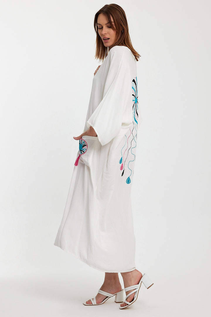 (4P.PACK) Tassel Mirage Kaftan Dress