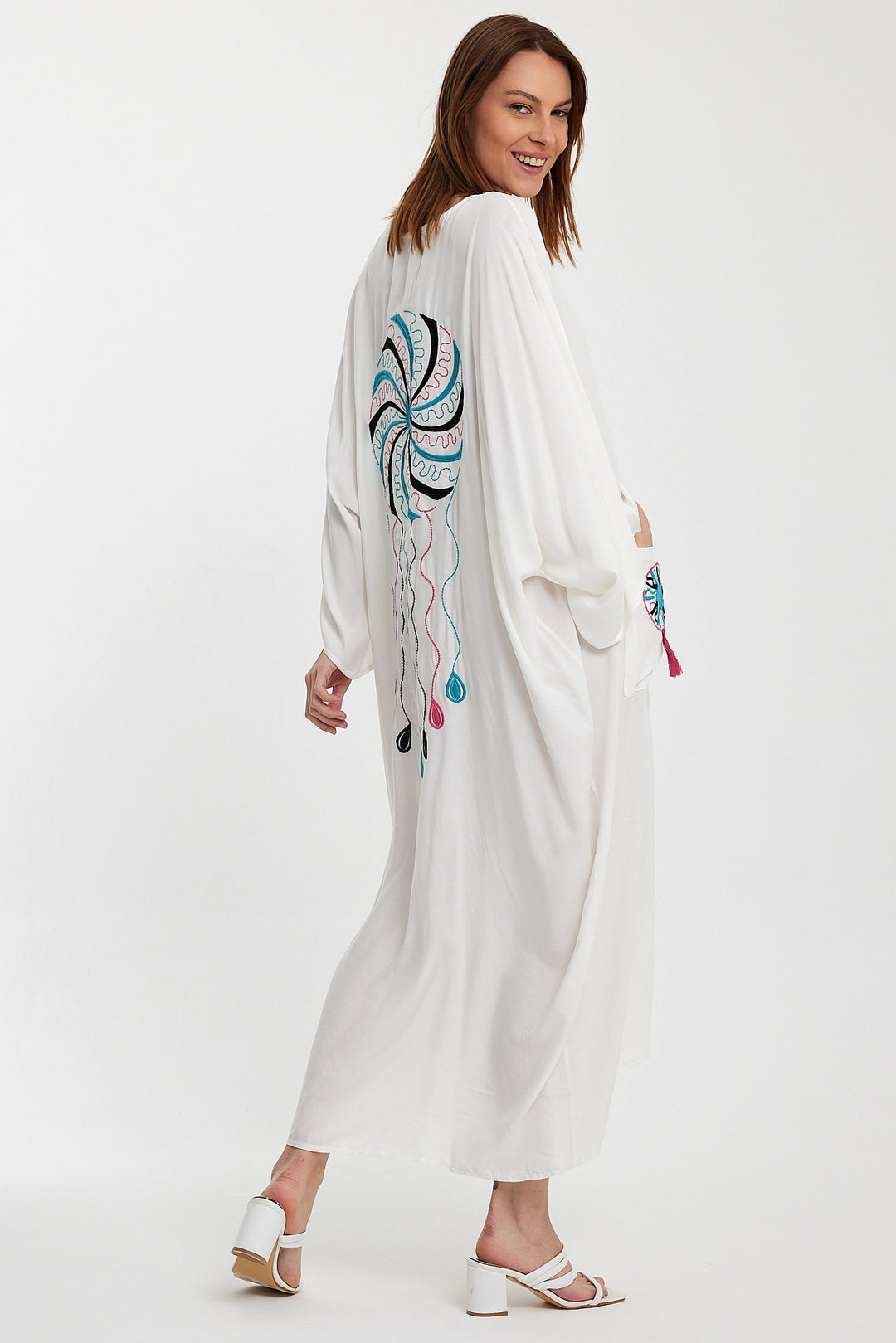 (4P.PACK) Tassel Mirage Kaftan Dress