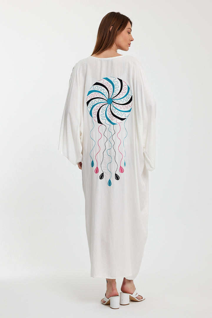 (4P.PACK) Tassel Mirage Kaftan Dress