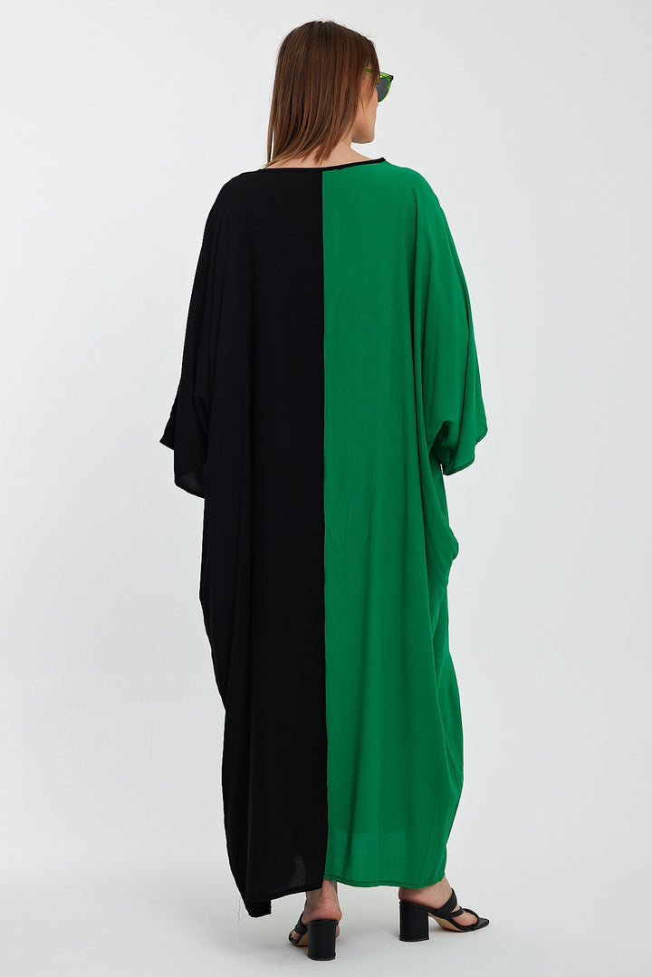 (4P.PACK) Dual Charm Floral Kaftan Dress