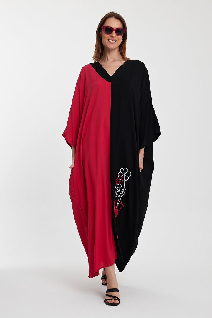 (4P.PACK) Dual Charm Kaftan Dress