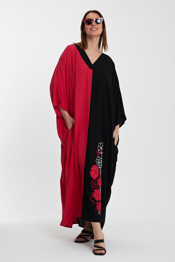 (4P.PACK) Dual Charm Kaftan Dress