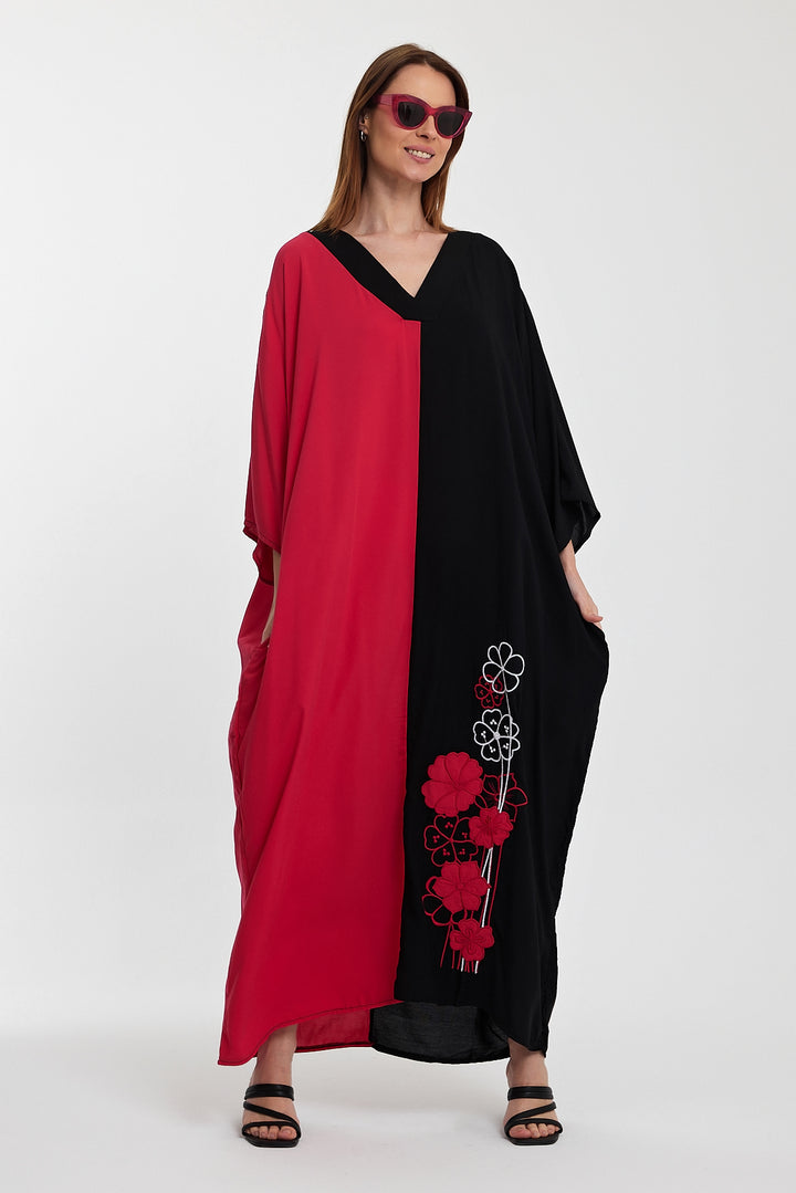 (4P.PACK) Dual Charm Kaftan Dress