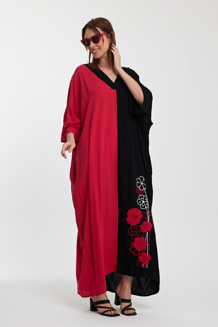 (4P.PACK) Dual Charm Kaftan Dress