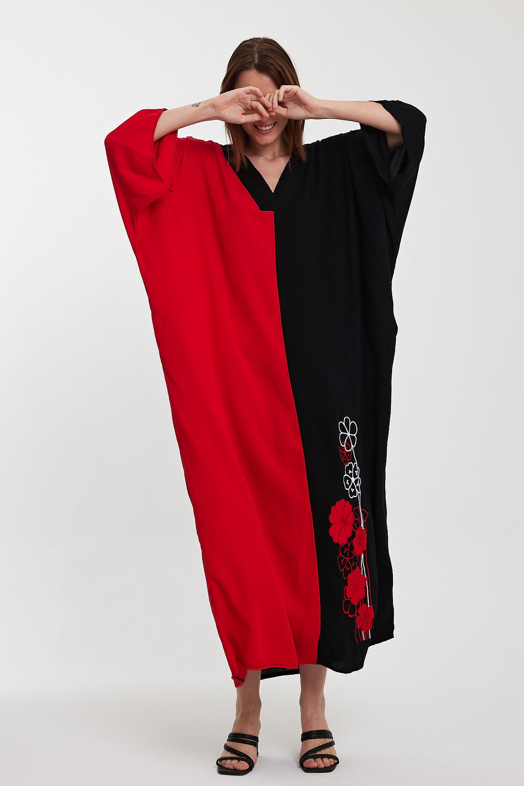 (4P.PACK) Dual Charm Kaftan Dress