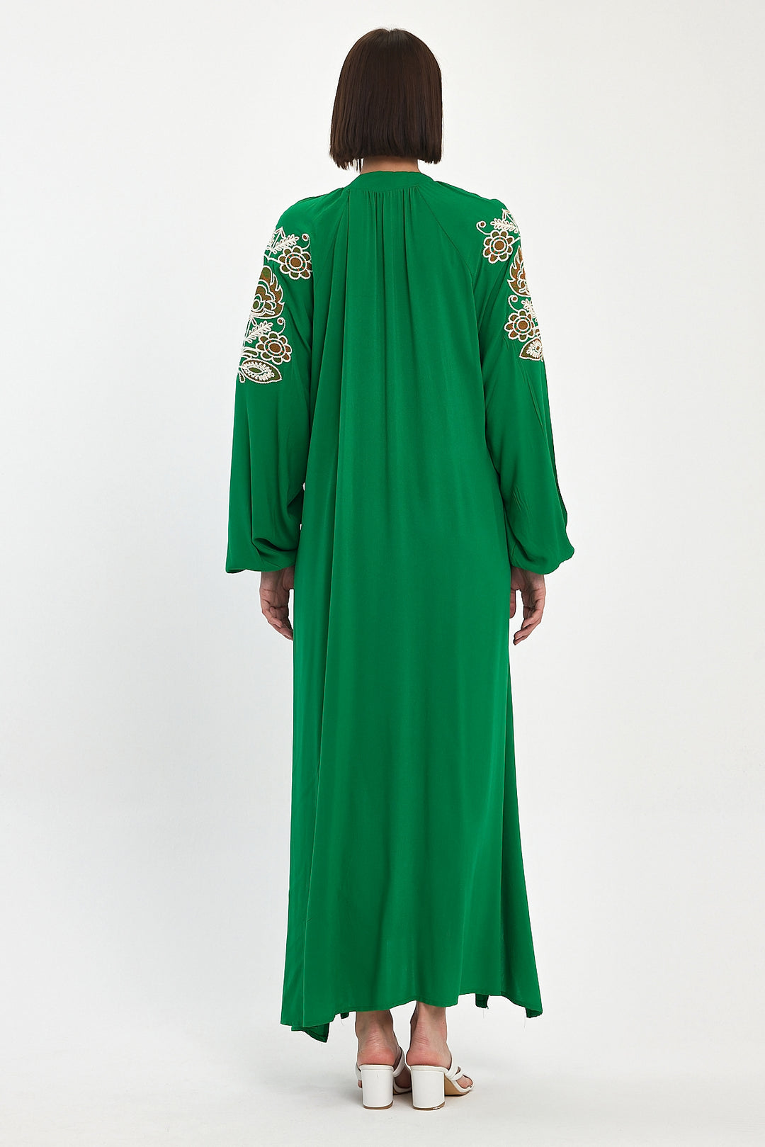 (4P.PACK) Boho Luxe Embroidered Maxi Dress