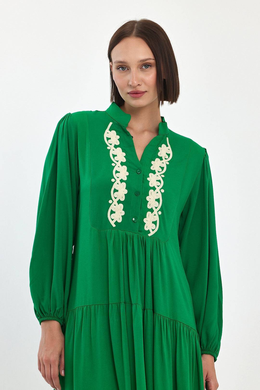 (4P.PACK) Ornate Elegance Maxi Dress