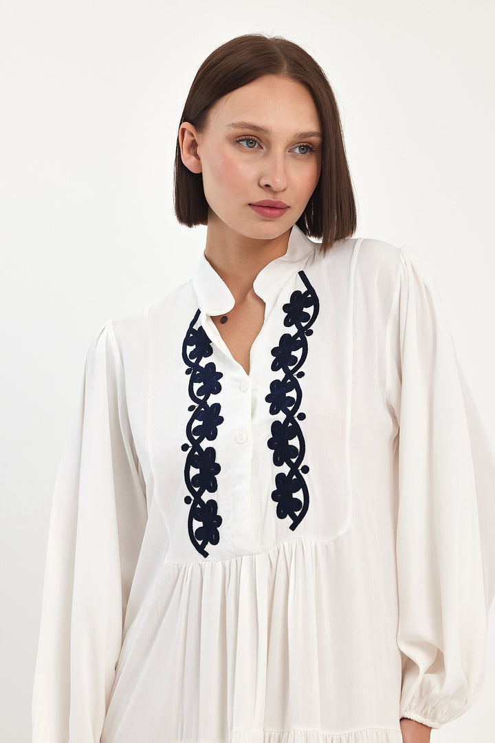 (4P.PACK) Ornate Elegance Maxi Dress