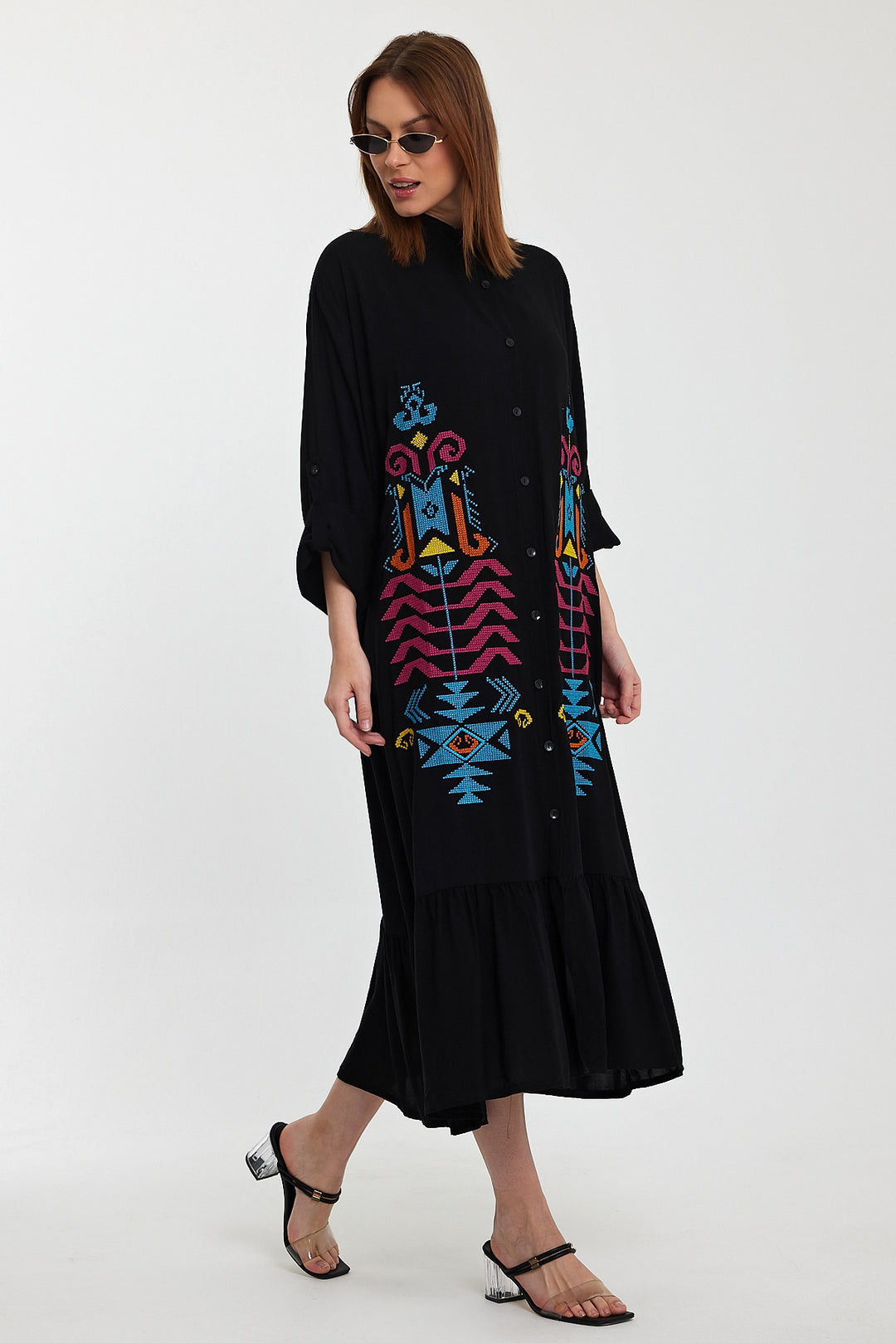 (4P.PACK) Tribal Essence Shirt Dress
