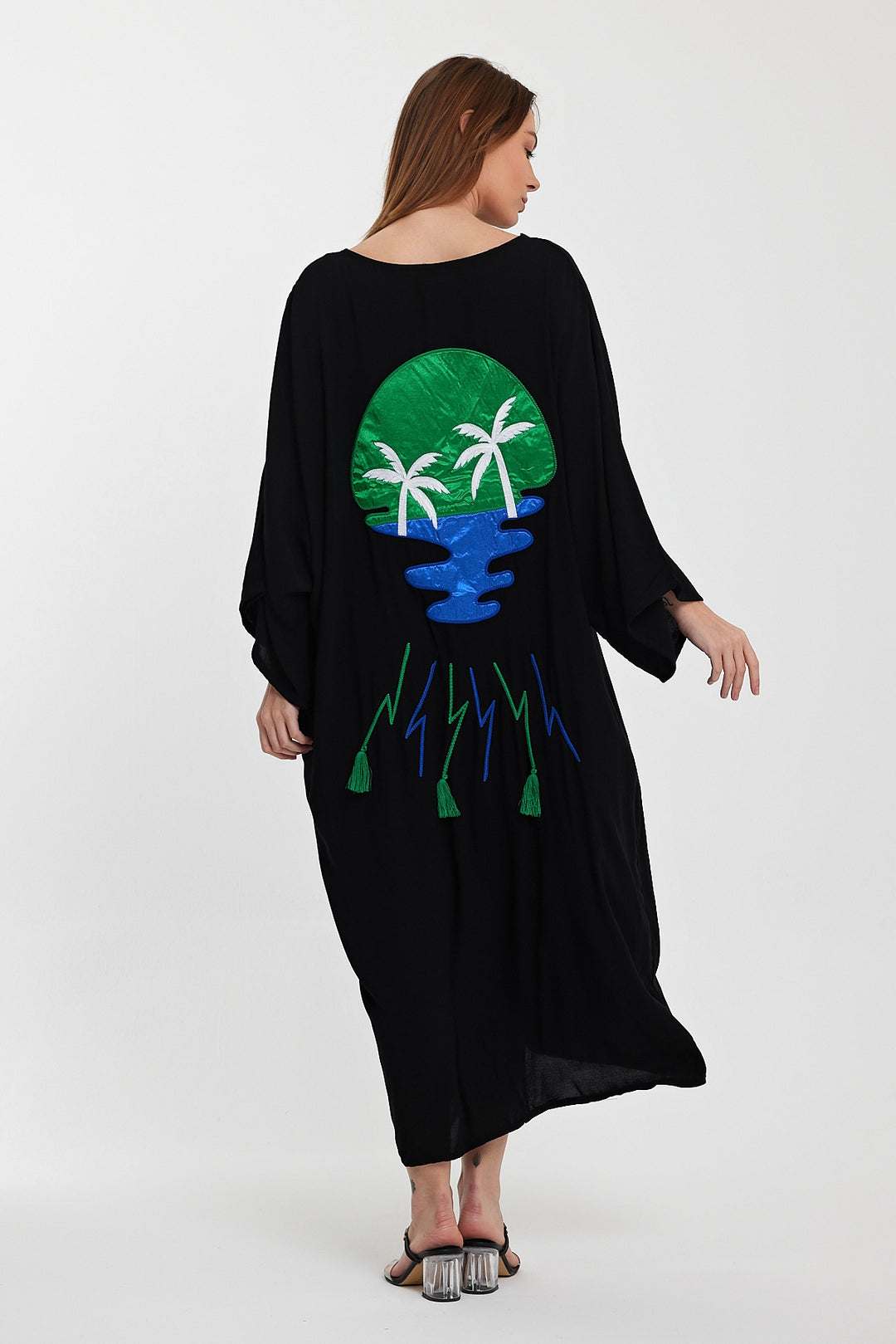 (4P.PACK) Lightning Flow Oversized Shirt Kaftan