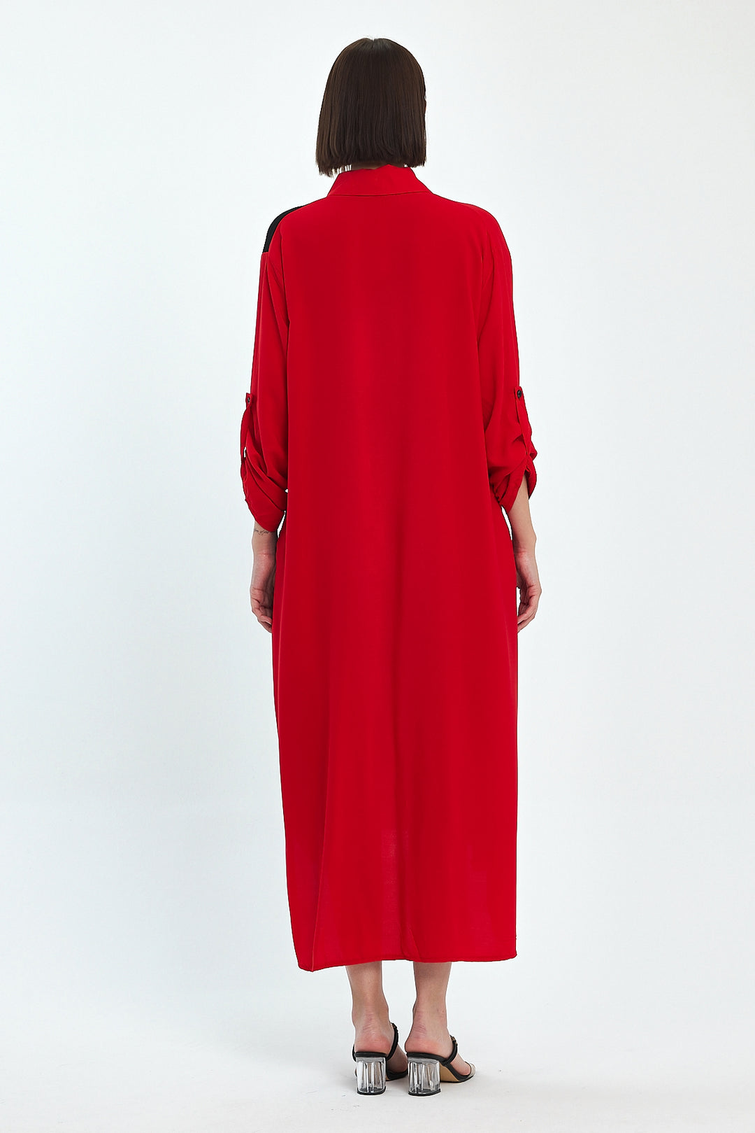 (4P.PACK) Tribal Muse Contrast Shirt Dress