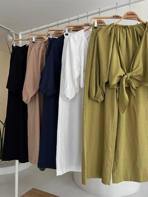 balon-kollu-ve-baglama-detayli-keten-t--a584-