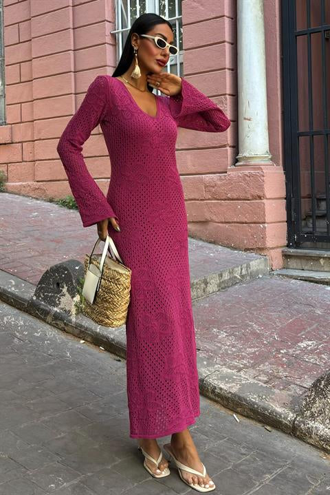 cicek-detayli-ajurlu-triko-elbise-2857-fdcb26