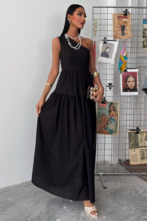 tek-omuzlu-pile-detay-maxi-elbise-2895-fe33-4